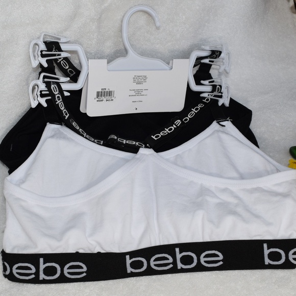 NWT BEBE 2-Pack Seamless Bras with Removable Pads - Picture 2 of 3